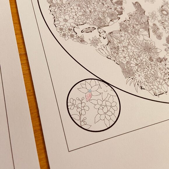 Hermes Coloring Paper - Hermes Coloriage du carre Coloring of the scarf Lettres - Picture 7 of 7